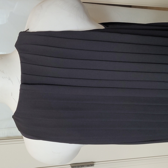 Polo Ralph Lauren Black Pleated Sleeveless Dress - Picture 6 of 10